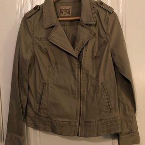 Ruff Hewn Moto Style Khaki Jacket